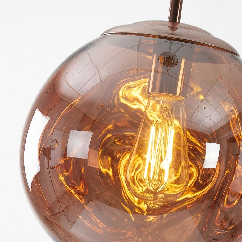 Suspension Acrylique Irrégulière LED Ø20 28 38 cm Doré Argenté Rose Salon