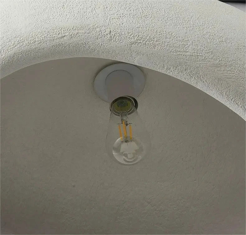 Suspension Japonaise Minimaliste LED Blanche Gris Ø40 50 60 cm Salon Chambre